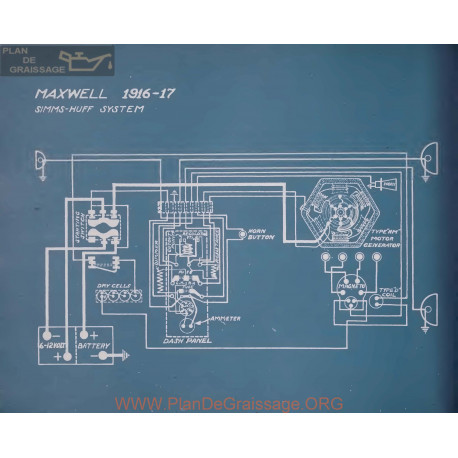 Maxwell Schema Electrique 1916 1917