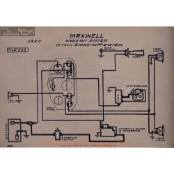 Maxwell Single Unit 12volt Schema Electrique 1920 Simms Huff V2