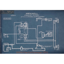 Maxwell Single Unit 12volt Schema Electrique 1920 Simms Huff