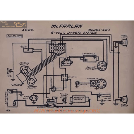Mc Farlan 127 6volt Schema Electrique 1920 Dyneto