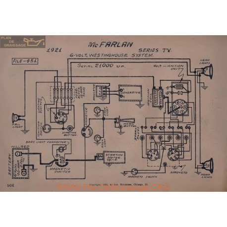 Mc Farlan Tv 6volt Schema Electrique 1921 Westinghouse