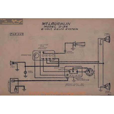 Mc Laughlin D34 6volt Schema Electrique Delco