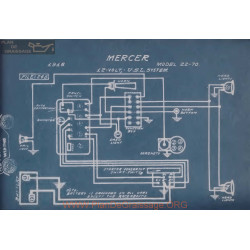 Mercer 22 70 12volt Schema Electrique 1915 Usl