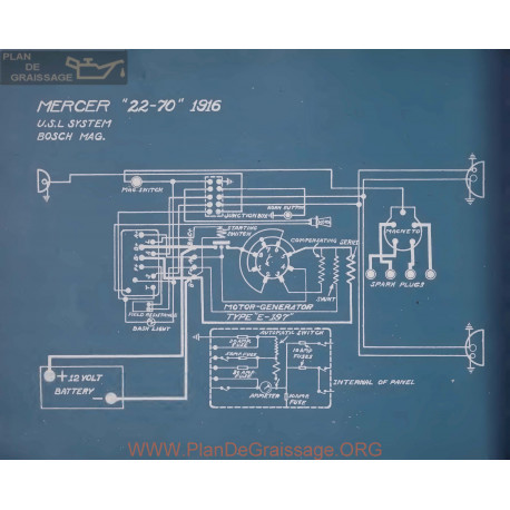 Mercer 22 70 Schema Electrique 1916