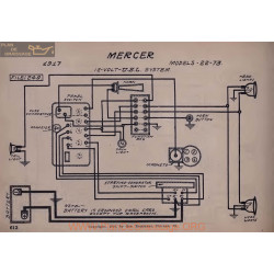 Mercer 22 73 12volt Schema Electrique 1917 Usl V2