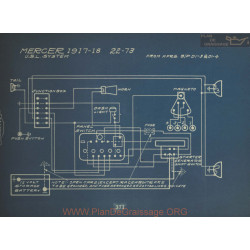 Mercer 22 73 Schema Electrique 1917 1918 Usl