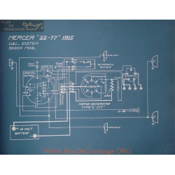 Mercer 22 77 Schema Electrique 1915