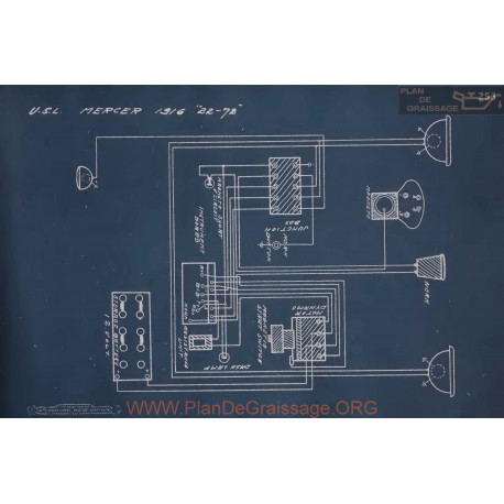 Mercer 22 78 Schema Electrique 1916