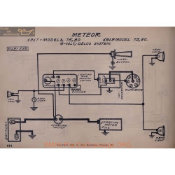 Meteor 75 80 6volt Schema Electrique 1917 1919 Delco V2