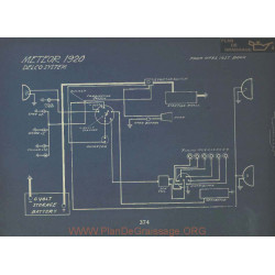 Meteor Schema Electrique 1920 Delco