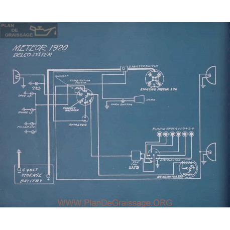 Meteor Schema Electrique 1920