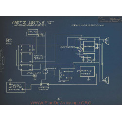 Metz G Schema Electrique 1917 1918 Westighouse