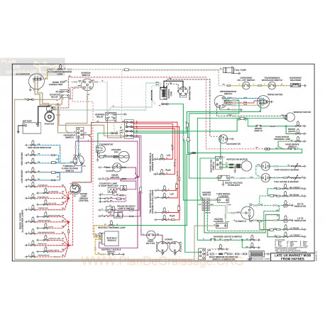 Mg Mgb Late Uk Market Schema Electrique