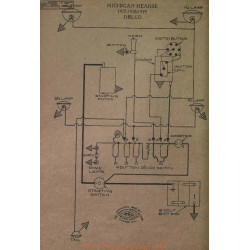 Michigan Hearse Schema Electrique 1917 1918 1919 Delco