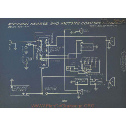 Michigan Hearse Schema Electrique 1917 Delco