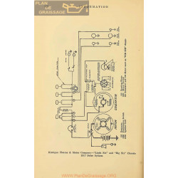 Michigan Light Six Big Six Schema Electrique 1917 Delco