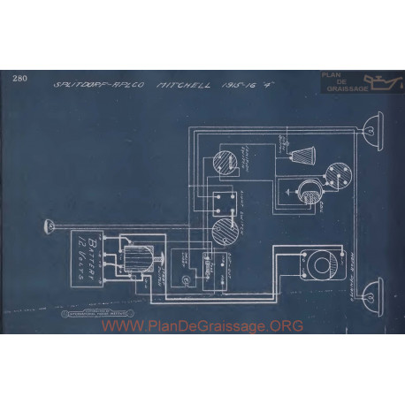 Mitchell 4 Schema Electrique 1915 1916