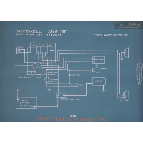 Mitchell 8 Schema Electrique 1916