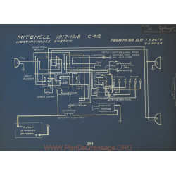 Mitchell C42 Schema Electrique 1917 1918 Westinghouse