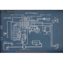 Mitchell D 40 6volt Schema Electrique 1917 1918 1919 Splitdorf