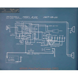 Mitchell D40 Schema Electrique 1917 1918 1919