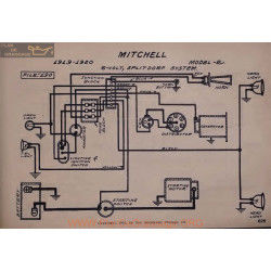 Mitchell E 6volt Schema Electrique 1919 1920 Splitdorf V2