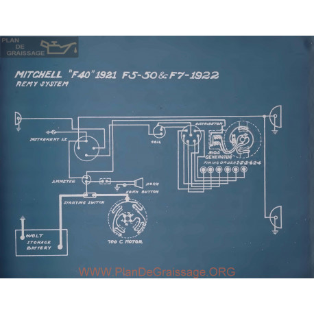 Mitchell F5 50 F7 Schema Electrique 1922