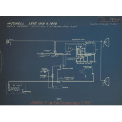 Mitchell Late Schema Electrique 1919 1920 Remy