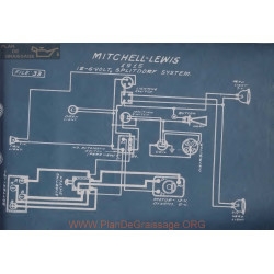 Mitchell Lewis 6volt 12volt Schema Electrique 1915 Splitdorf