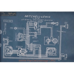 Mitchell Lewis 6volt 12volt Schema Electrique 1916 Splitdorf