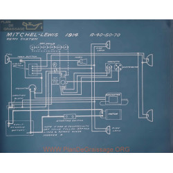 Mitchell Lewis A40 A50 A70 Schema Electrique 1914