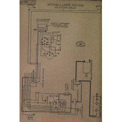 Mitchell Lewis Schema Electrique 1917 1918 Splitdorf Aplco