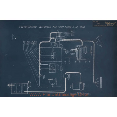 Mitchell Mid Year C42 Schema Electrique 1916