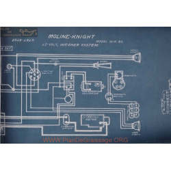 Moline Knight Mk50 12volt Schema Electrique 1914 1915 Wagner