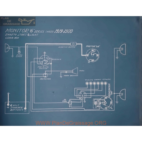 Monitor 6 Three Schema Electrique 1919 1920