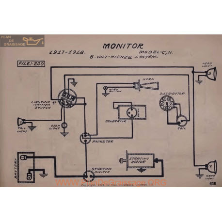 Monitor C N 6volt Schema Electrique 1917 1918 Hienze V2