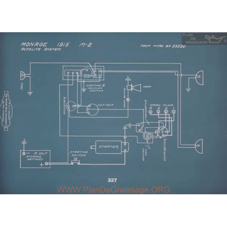 Monroe M2 Schema Electrique 1915