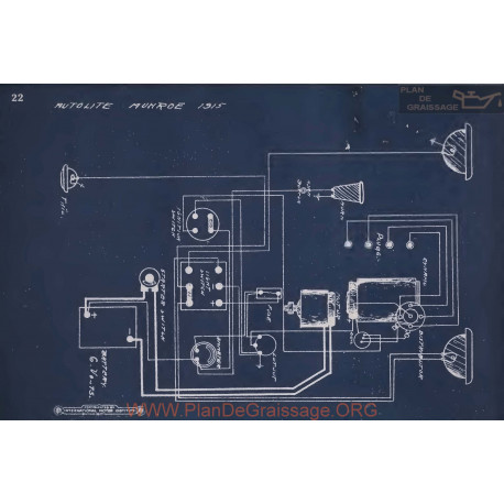 Monroe Schema Electrique 1915