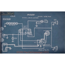 Moon 4 38 6 40 6volt Schema Electrique 1915 Delco