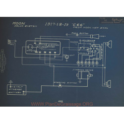 Moon 6 66 Schema Electrique 1917 1918 1919 Delco