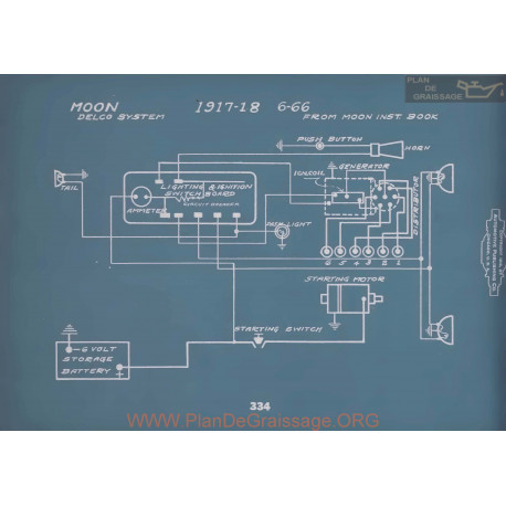 Moon 6 66 Schema Electrique 1917 1918