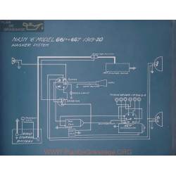 Nash 6 68 687 Schema Electrique 1919 1920