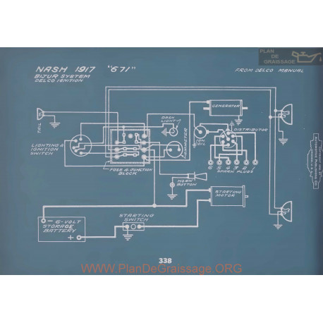 Nash 671 Schema Electrique 1917 V2