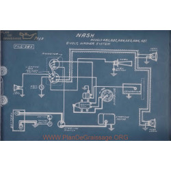 Nash 681 682 684 685 686 687 6volt Schema Electrique 1919 Wagner