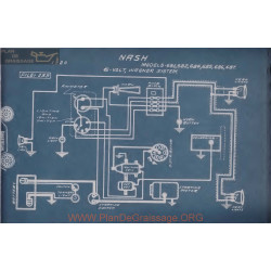 Nash 681 682 684 685 686 687 6volt Schema Electrique 1920 Wagner