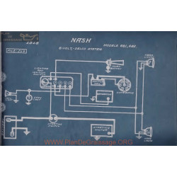 Nash 681 682 6volt Schema Electrique 1918 Delco