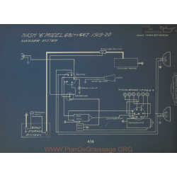 Nash 681 A 687 Schema Electrique 1919 1920 Wagner