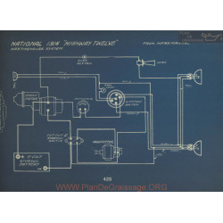 National Highway Twelve Schema Electrique 1916 Westinghouse