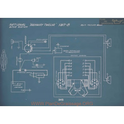 National Highway Twelve Schema Electrique 1917 1918