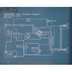 National Highway Twelye Schema Electrique 1916